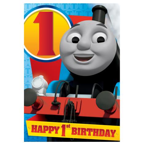 Happy 1st Birthday Thomas & Friends Badged Birthday Card £2.39